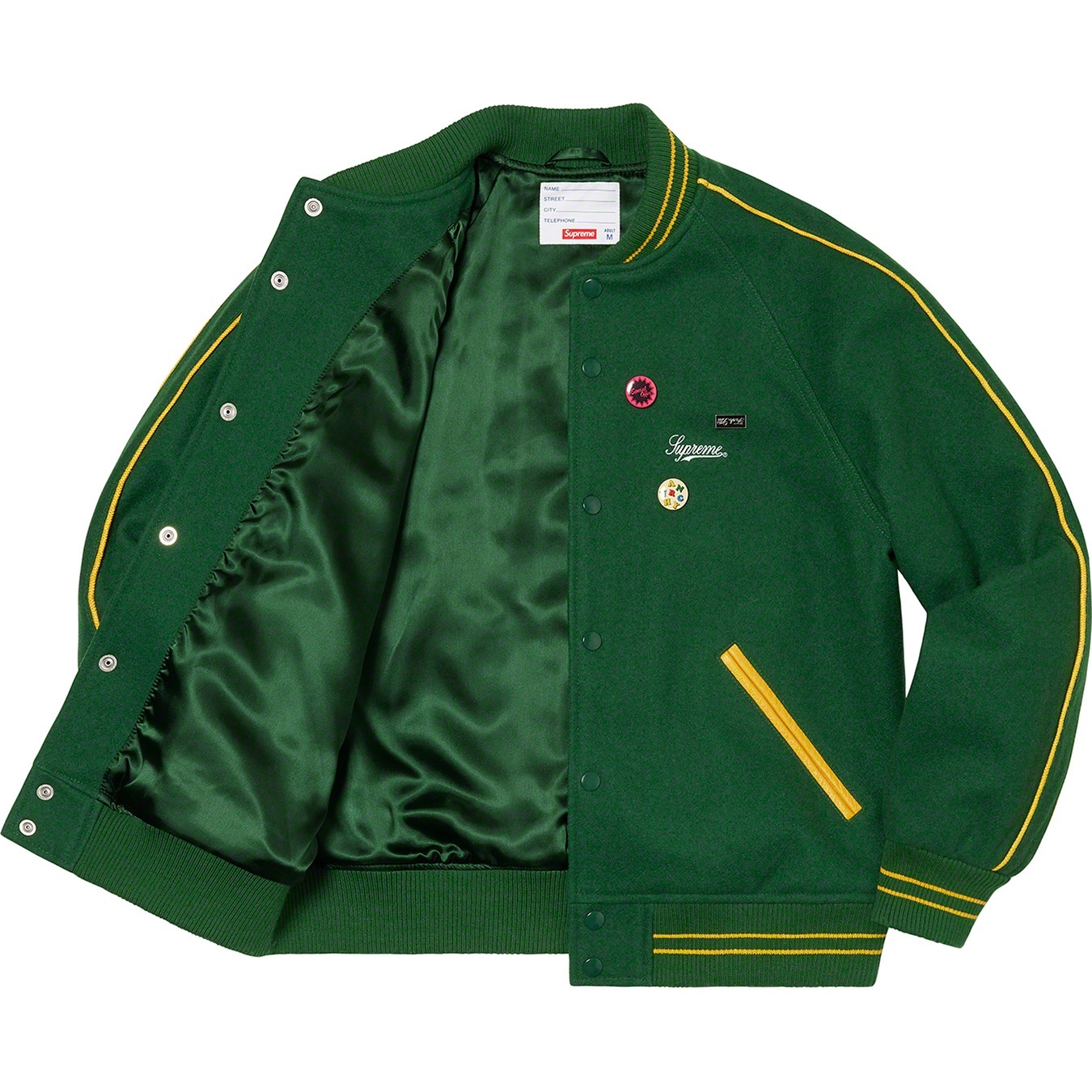 Jamie Reid/Supreme It's All Bollocks Varsity Jacket view 2